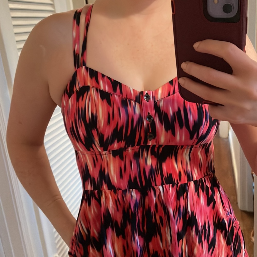 Express multicolored summer day dress with pockets! - Picture 2 of 6